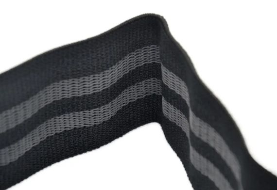 Тканева гумка для фітнесу та спорту PowerPlay 4111 Hip Band L Light Чорна (d_84cm) (PP_4111_Black_L) | Зображення 3