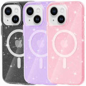 Чохол TPU Galaxy Sparkle (MagFit) для Apple iPhone 15 (6.1")