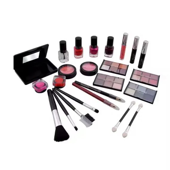 Набір жіночої косметики у подарунковій валізі MC1155 Makeup set Сріблястий | Зображення 4