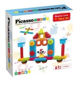 Конструктор HEDGEHOG BUILDING BLOCKS SET PTB41/27384 PICASSO TILES, 41 деталь, в коробке