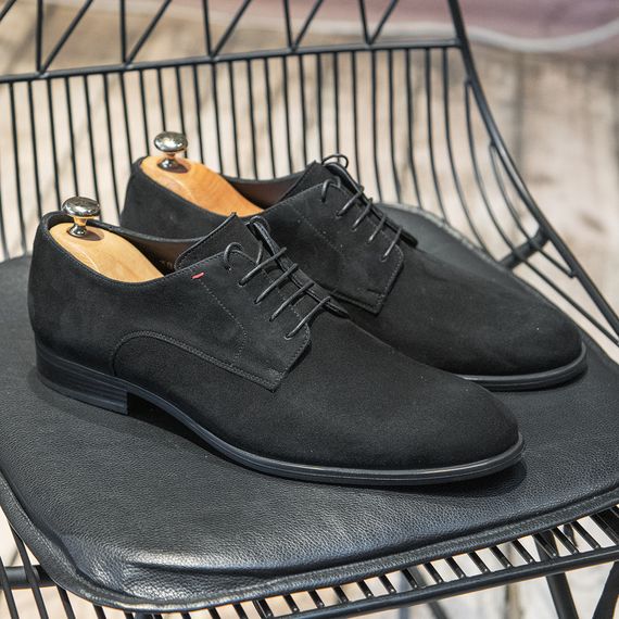 Чорні замшеві туфлі 39 розмір | Зображення 7