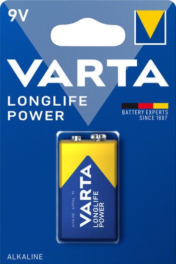 Батарейка VARTA LONGLIFE POWER 6LR61 BLI 1 ШТ