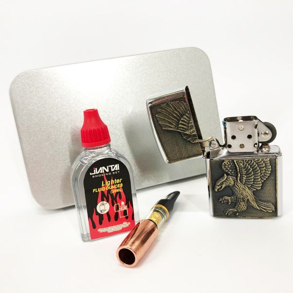 Запальничка бензин N9, Стильна запальничка в подарунок подарункова сувенірна XC-85 | Зображення 2