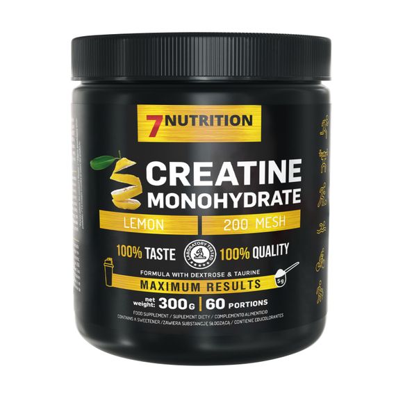 Креатин 7 Nutrition Creatine Monohydrate 300 g, Lemon - Lime