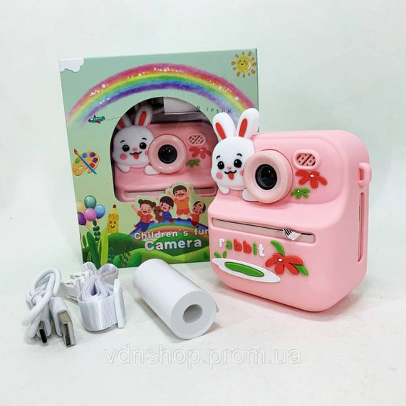 Камера мгновенной печати с экраном, Мгновенная печать снимков, Фотоаппарат для детей настоящий FO-21 | Зображення 1