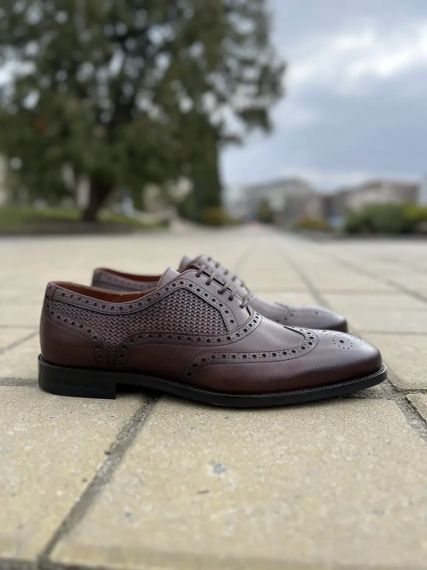 Чоловічі шкіряні оксфорди 42 розмір | Зображення 1