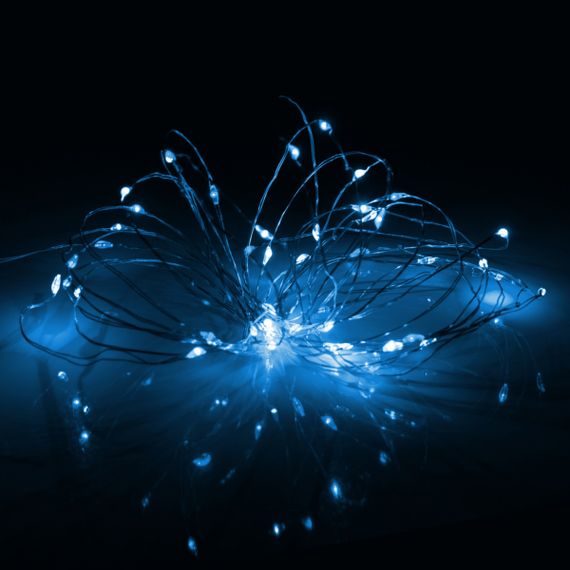 Электрическая гирлянда YES Нить 975038 5 м 50 LED холодно-белая | Зображення 1