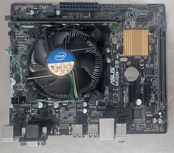 Комплект: материнская плата Asus H110M-CS / Intel Core i5-7400 (4 ядра по 3.0 - 3.5 GHz) / Intel HD Graphics 630 / Socket LGA1151 / Кулер BOX б/в | Зображення 7