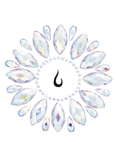 Стразы-украшения для тела Leg Avenue Fluer body jewels sticker, наклейки Белый One Size