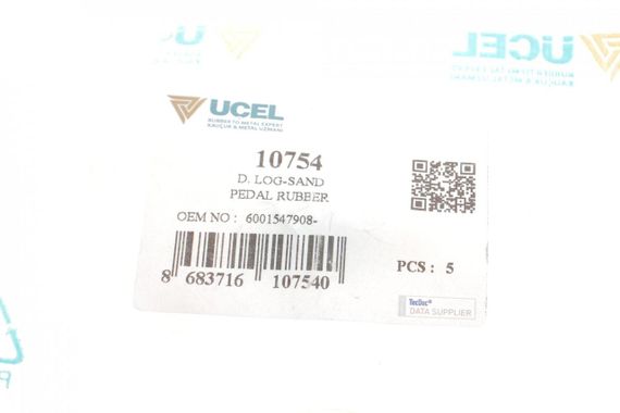 Накладка педалі гальма зчеплення Renault Logan 04- 10754 | Зображення 3
