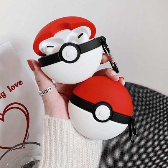 Силіконовий футляр Cartoons&Heroes для навушників AirPods Pro + карабін Покебол | Зображення 2