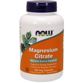 Микроэлемент Магний NOW Foods Magnesium Citrate 120 Veg Caps