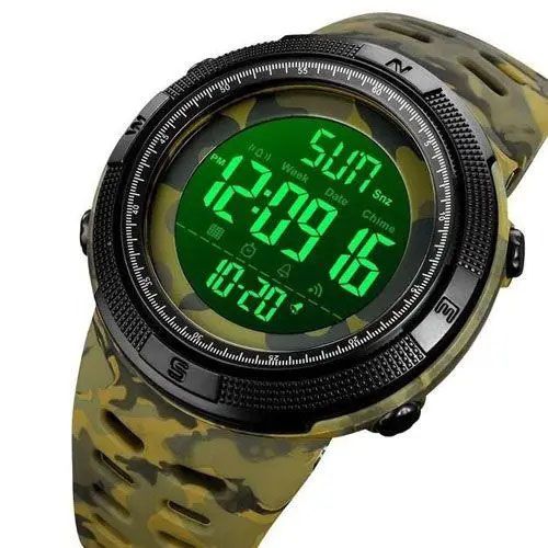 Годинник наручний чоловічий SKMEI 2070CMGN ARMY GREEN CAMO. Колір: зелений камуфляж | Зображення 3