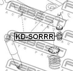 Відбійник амортизатора KIA SORENTO, FEBEST (KDSORRR) | Зображення 1