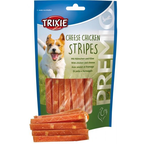 Ласощі для собак з куркою та сиром Trixie Premio Chicken Cheese Stripes, 100 гр | Зображення 2