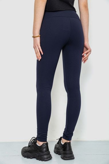 Лосини жіночі в рубчик, колір темно-синій, 241R101 | Зображення 3