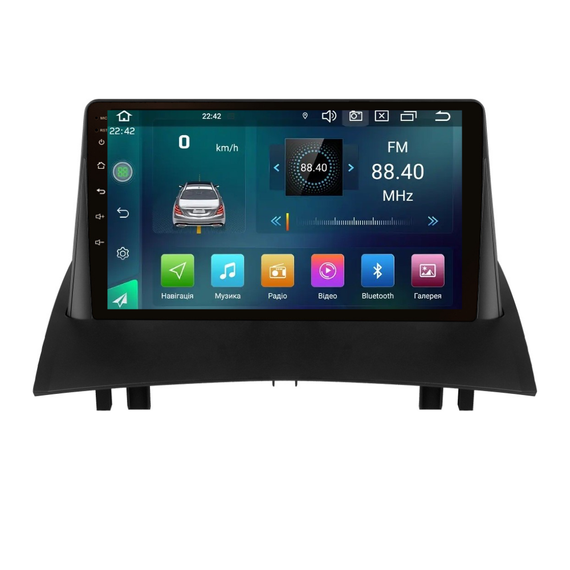 Штатна магнітола Cyclone C9 CPL. 2+32GB. CARPLAY Renault Megane 2 2003-2009