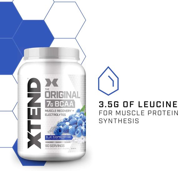Комплекс амінокислот BCAA Scivation Xtend 90 serv NEW (Blue Raspberry) | Зображення 3