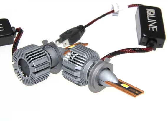 Комплект світлодіодних ламп QLine Ultra +200% 55W H7 6000K (2шт) 24V | Зображення 1