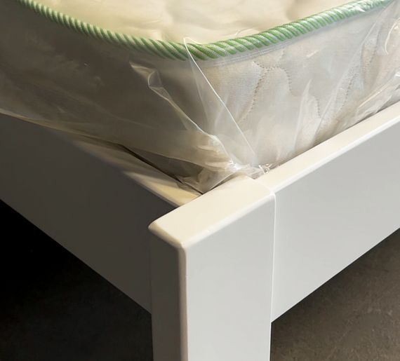 Односпальне дерев&#039;яне ліжко Mebigrand Колумбія Сіро-синій (S7010R90B) 70х190 см (MBG-14625) | Зображення 9