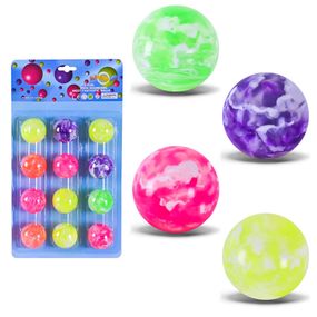 М'яч стрибун "Блискучий" PR2508 в наборі 12 штук