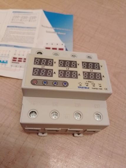 Трифазне реле напруги Taxnele 100а 230v*3 | Зображення 6