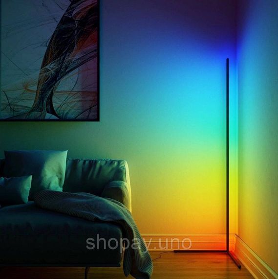 Кутовий LED торшер Ledox Design з пультом та регульованою яскравістю 330 колірних комбінацій | Зображення 7