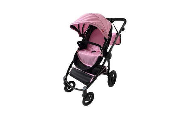 Візочок для ляльки 9696 "Ultra" PINK 2в1 з сумкою, металевий, в коробці р.51x14,5x44,5 см CARRELLO | Зображення 1