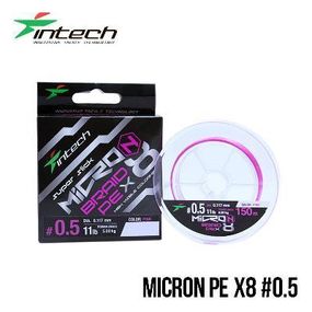 Шнур плетенный рыболовный Intech Интеч MicroN PE X8 200m 0.5 11lb / 5.0kg