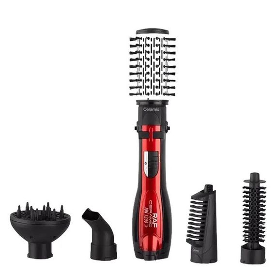 Фен стайлер RAF R.416 5в1 щітка гребінець для сушіння укладання волосся KJ-801 1200 Вт | Зображення 5
