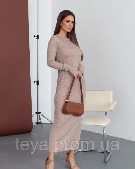 Платье для женщин цвет бежевый размер L FI_009398 | Зображення 1