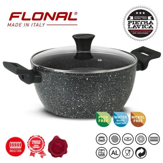 Каструля Flonal Pietra Lavica 4,3 л з кришкою (PLICV2480) | Зображення 2