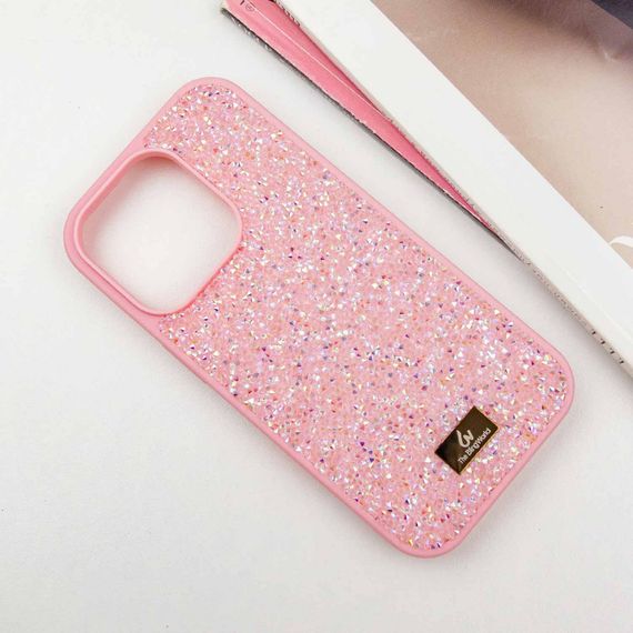 TPU чохол Bling World Rock Diamond для Apple iPhone 12 Pro Max (6.7") Рожевий | Зображення 1