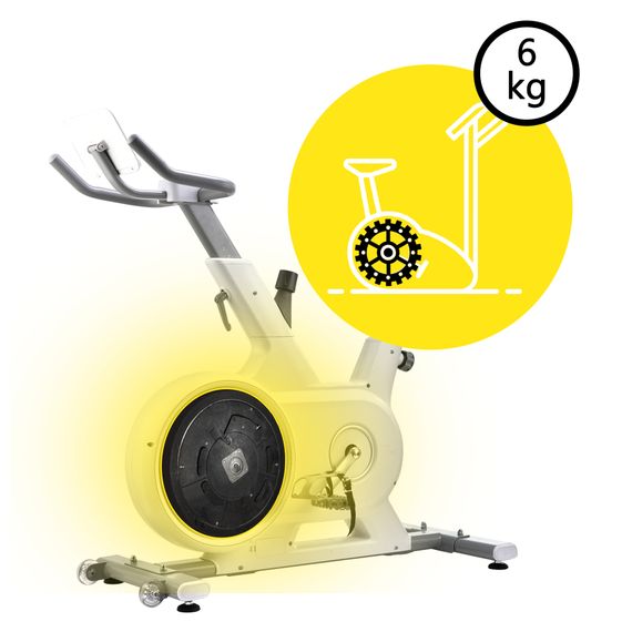 Велотренажер спінінговий (спінбайк) Cornix Eliza White/Grey | Зображення 6