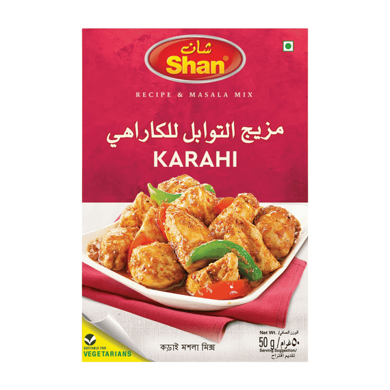 Суміш спецій для мʼяса  Karahi Gosht 50г Shan 788821011145
