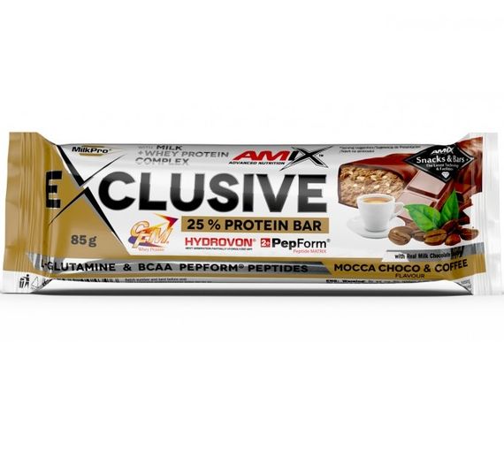 Протеїновий батончик Amix Nutrition Exclusive Protein Bar 85 g Mocha Chocolate Coffee