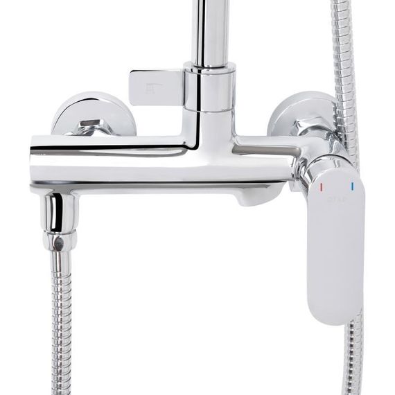 Душова система універсальна Qtap Evia на три споживача (з виливом) QTEVI111CRM47583 Chrome | Зображення 3