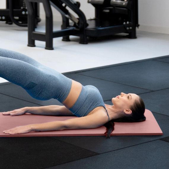 Килимок (мат) для фітнесу Queenfit NBR 1,5см рожевий | Зображення 2