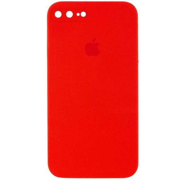 Чохол Silicone Case Square Full Camera Protective (AA) для Apple iPhone 7 plus/8 plus (5.5") Червоний / Red