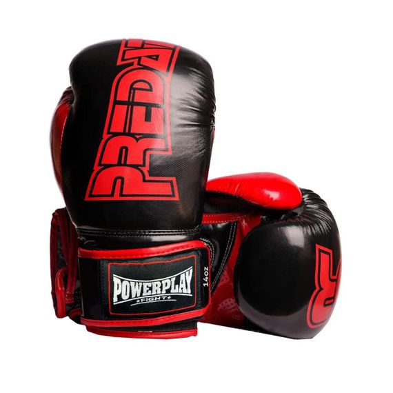 Боксерские перчатки 16 унций PowerPlay 3017 Черные