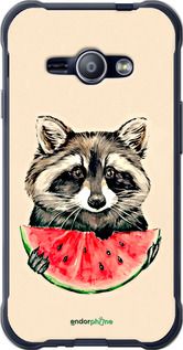 Чохол на Samsung Galaxy J1 Ace J110H Єнотик з кавуном "4605t-215-2448"
