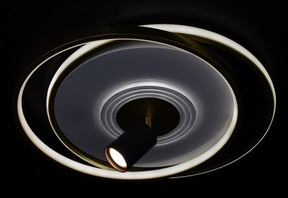 Люстра світлодіодна стельова LED світильник для квартири на стелю лед з пультом 26854 Золото 15х42х49 см. | Зображення 5