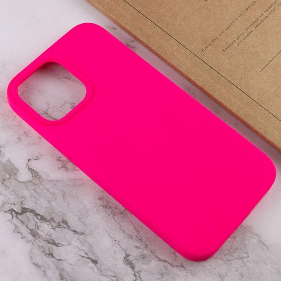 Чохол Silicone Case Full Protective (AA) NO LOGO для Apple iPhone 14 Pro (6.1") Рожевий / Barbie pink | Зображення 1