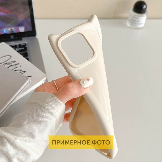 Чехол TPU Cat для Apple iPhone 15 (6.1") Antique White | Зображення 1
