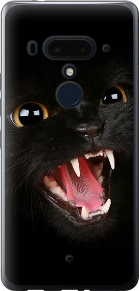 Чехол на HTC U12 Plus Чёрная кошка "932u-1712-17620"