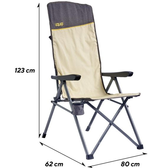 Крісло розкладне Uquip Justy XL Sand/Grey (244045) | Зображення 6