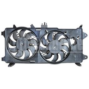 Диффузор радиатора с моторчиком Fiat Doblo 1.9 JTD 01- (+ AC), AutoTechteile, 508 0053, 508 0053