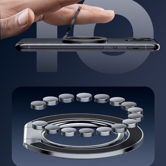 Тримач кільце Acefast P1 Magnetic Ring Phone Holder Black | Зображення 6