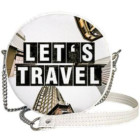 Сумка круглая Tablet Let`s travel (RS_19A013_WH)