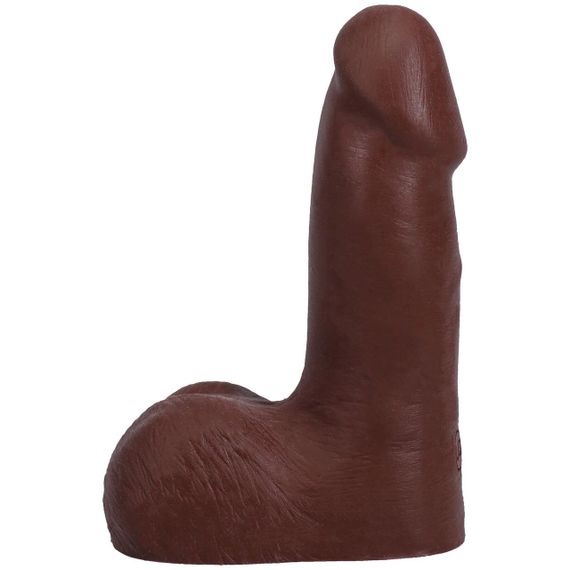 Фаллоимитатор Doc Johnson The Realistic Cock ULTRASKYN - 5 Inch with Balls Chocolate Sex Aura | Зображення 1